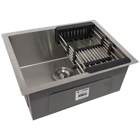 Cuba Inox Quadrada Gourmet Plana Cozinha X Lixeira Acess Rio