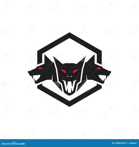 Cerberus Vector Icon On White Background Flat Vector Cerberus Icon