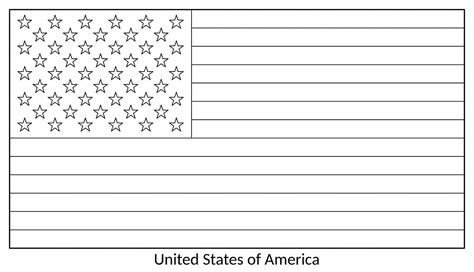 The Flag of United States Coloring Page - Free Printable Coloring Pages ...