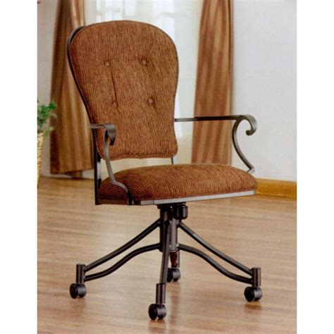 Callee Valencia Swivel Tilt Caster Dinette Arm Chair