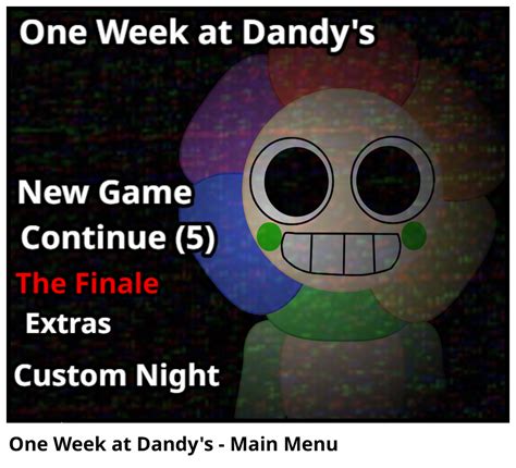 week  dandys main menu comic studio