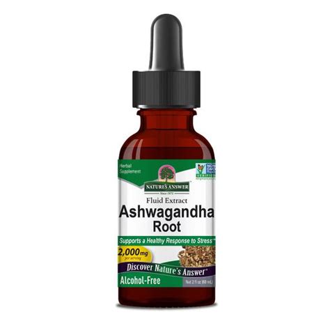 Ashwagandha Root Extract In 60ml From Natures Answer