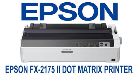 Epson Fx 2175ii Dot Matrix Printer