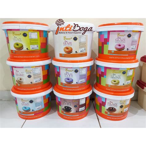 Jual Elmer Dip Glaze Donat 5 Kg Pail Donut Topping 5Kg Shopee Indonesia