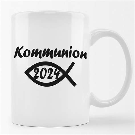 Huuraa Kaffeetasse Kommunion Fisch Keramik Tasse Ml Geschenk