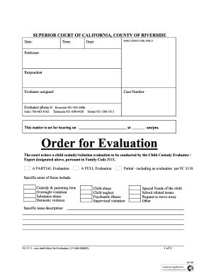 Fillable Online Evaluator Assigned Fax Email Print Pdffiller