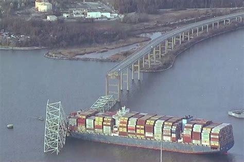 Cargo Ship Crashes Into Baltimore Francis Scott Key Bridge C