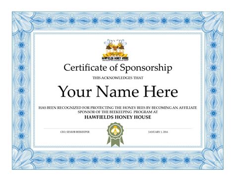 Sample Certificate Sponsorship Certificate Of Appreciation Images And