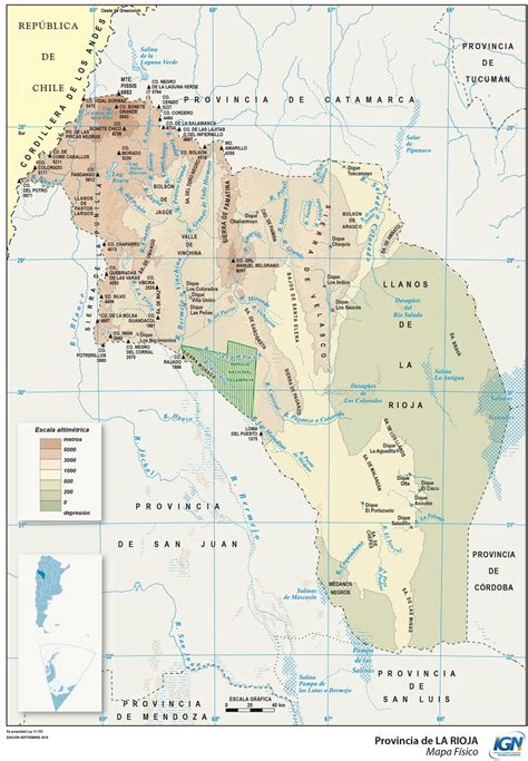 Mapa de La Rioja Provincia Departamentos Turístico Descargar e