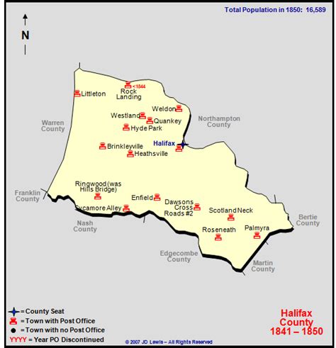 Halifax County Nc 1841 To 1850