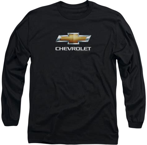 Chevrolet Logo Long Sleeve Black T Shirt Chevymall