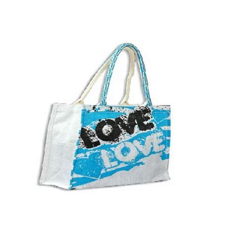 Custom Short Cotton Padded Fancy Jute Bag Capacity 6 Size Dimension