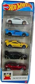 Hot Wheels Car 2024 HW Motor Show Pack Of 5 17 Acura NSX Corvette C8 R Aston Martin Vantage