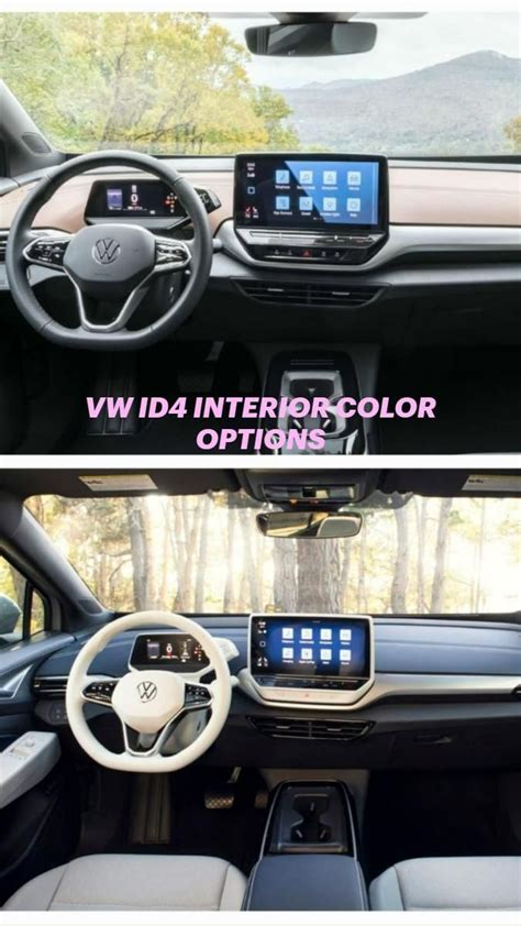 VW ID4 INTERIOR COLOR OPTIONS | Cars for sale, Volkswagen, Life car