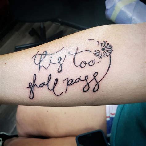 Top 112 Best “this Too Shall Pass” Tattoos [2020 Inspiration Guide]