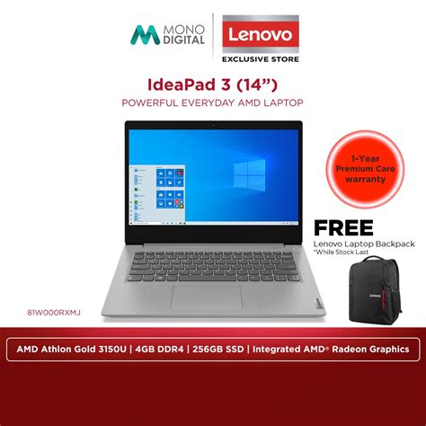 Lenovo Ideapad Laptop Notebook Amd Athlon U Gb Ddr Mhz