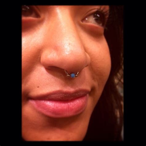 Fresh Septum Piercing By Ashley With An Industrial Strength Circular