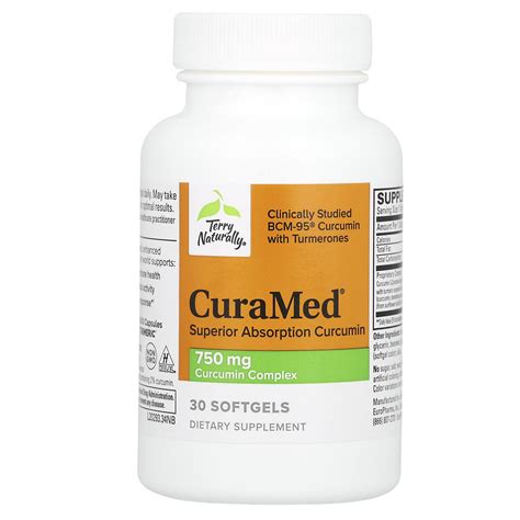 Terry Naturally Curamed Superior Absorption Curcumin Mg Softgels