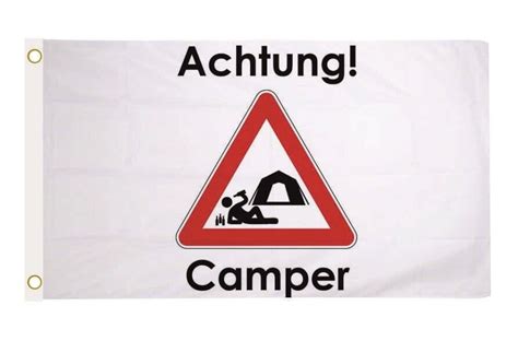 Fahne Flagge Achtung Camper Camping 90 X 150 Cm EBay