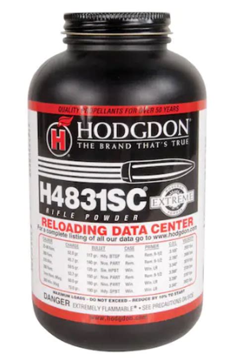 Hodgdon H4831sc Smokeless Gun Powder 1 Lb Limitless America