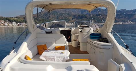 Taormina Luxurious Privare Boat With Aperitif And Prosecco Getyourguide