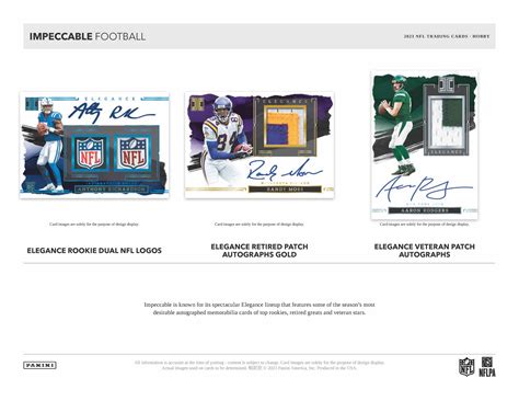 2023 Panini Impeccable NFL Football Cards