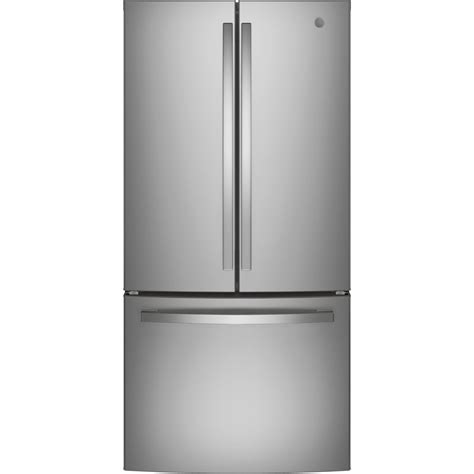 Ge Cu Ft Counter Depth French Door Refrigerator With Ice Maker