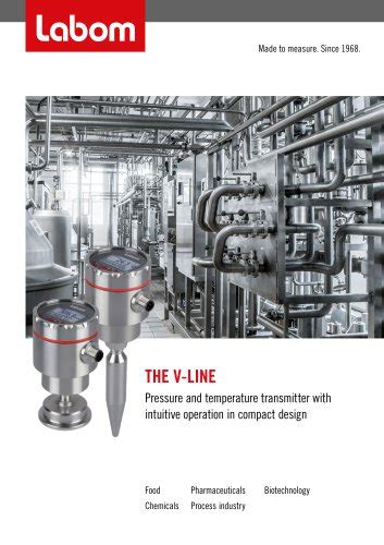 Professional Pressure And Temperature Transmitter V Line Labom Mess