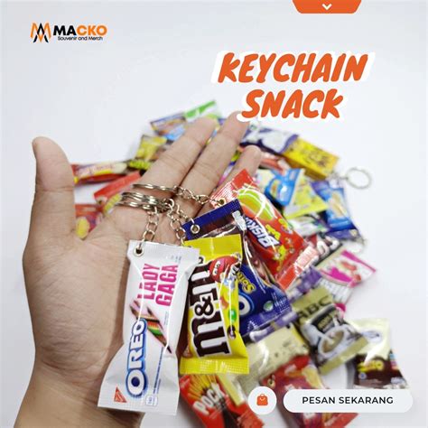 Jual Gantungan Kunci Snack Miniatur Miniatur Snack Ganci Snack