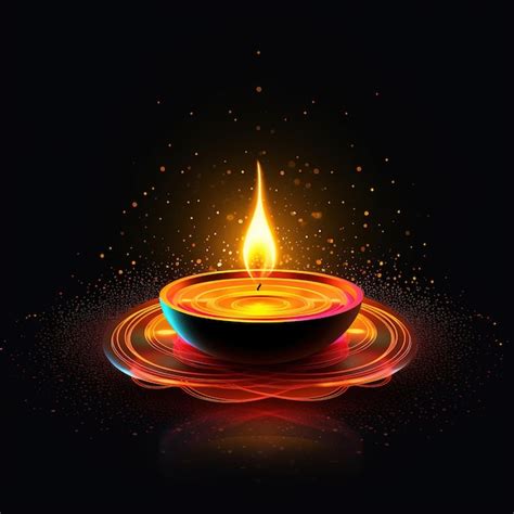 Premium Ai Image Illustration Of Diwali Festival Diya Lamp With