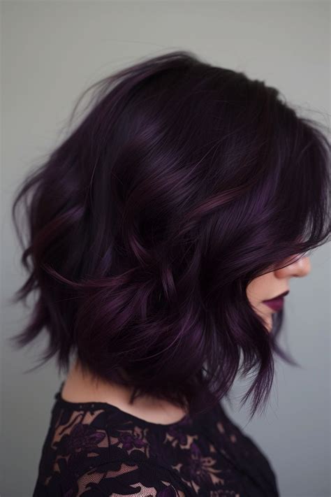 42 Stunning Midnight Purple Hair Ideas En 2024 Estilo De Pelo Corto