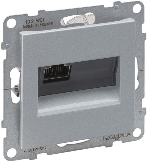 Gniazdo Elektryczne Legrand Suno Gniazdo Rj45 Kat 6 Aluminium 721356