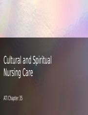 Ati Chapter Cultural And Spiritual Nursing Care Pptx Cultural And