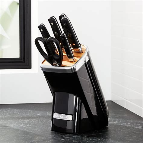 KitchenAid ® Professional Series 7-Piece Onyx Black Knife Block Set ...