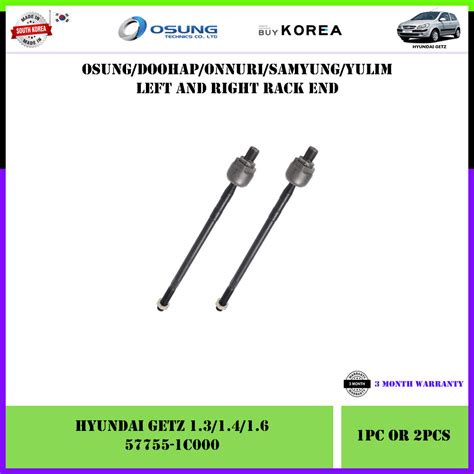 Hyundai Getz 1 3 1 4 1 6 Inner Rack End 57755 1C000 Shopee Malaysia