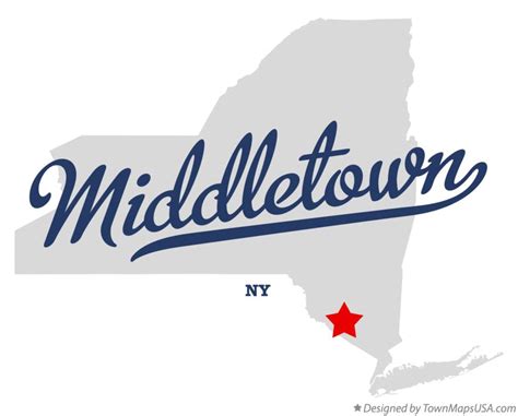 map  middletown orange county ny  york
