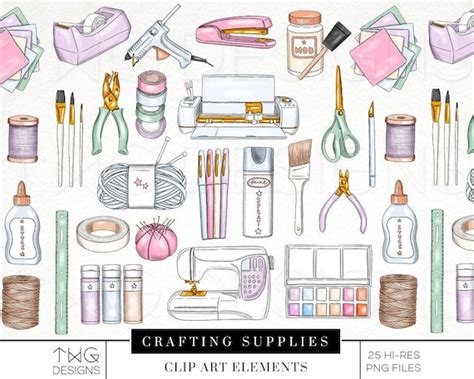 Craft Supplies Clipart