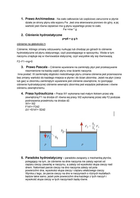 Egzamin Fizyka Prawo Archimedesa Na Cia O Ca Kowicie Lub