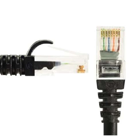 Cabo De Rede Patch Cord Cat6 Blindado 5m Preto T De Tudo Assistência Técnica E Variedades