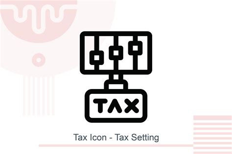 Tax Icon Tax Setting Gráfico Por Melindagency · Creative Fabrica