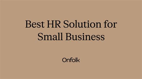 Best HR Solution For Small Business Onfolk Payroll