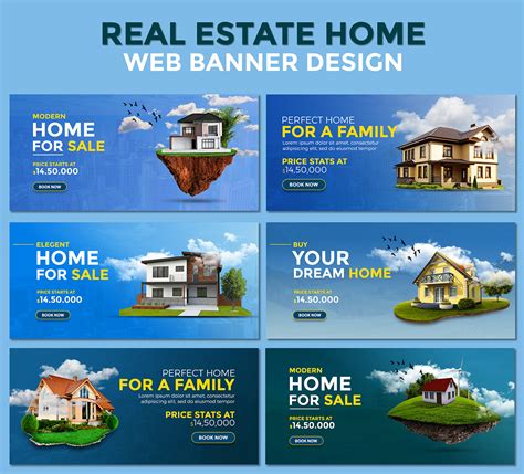 Real Estate web banner on Behance