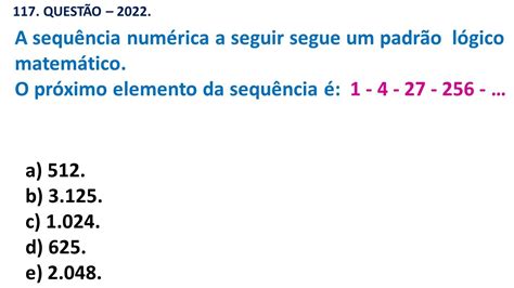 Analise As Sequ Ncia A Seguir Retoedu