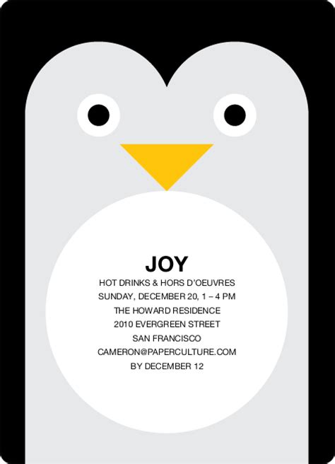 Penguin Party Invitations | Paper Culture