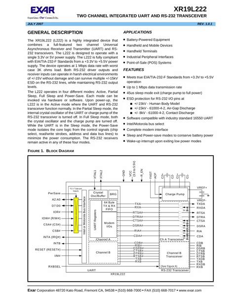 Pdf Two Channel Integrated Uart And Rs Transceiver Two Channel