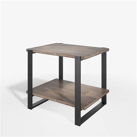 Zinus Brock 21 In Brown Side Table UTSIND 20A The Home Depot