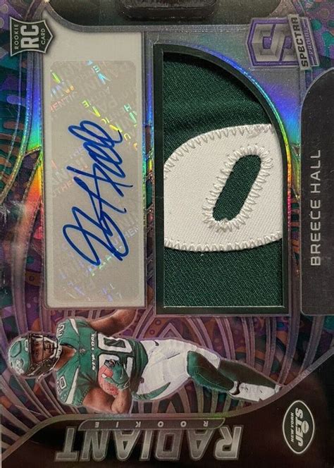 Breece Hall Spectra Rad Bha Radiant Rookie Patch Signatures