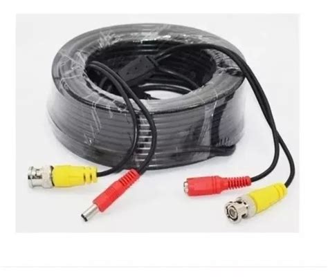 Cable Para Camaras Seguridad Cctv Video Y Poder Bnc Mts Cuotas Sin