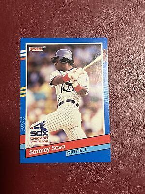 ERROR CARD 1991 Donruss Sammy Sosa Chicago White Sox 147 Baseball