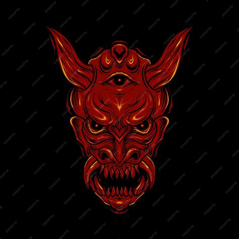 devil head premium vector